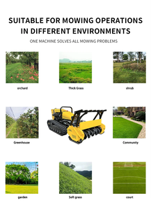 <b>Gasoline</b> Tracked Heavy Duty Self Propelled Land Clearing Machine High Flow Remote Control Forestry Mulcher - Product Image 3