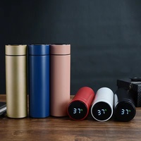 Bouteille d'Eau Intelligente en Gros pour Cadeaux d'Affaires, Gobelet Thermique à Affichage Numérique avec Écran, Bouteille Isotherme à Vide avec Rappel de Température