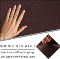 Funda Protectora para Sillón Reclinable BoQian, Diseño Moderno Acolchado con Patrón Geométrico de Hojas Grandes, Impermeable, de Poliéster Grueso