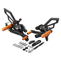 NICECNC Kit de repose-pieds arrière réglables pour moto KTM 390 Duke 2024 2025 2026, repose-pieds de course