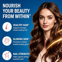 Gummies de biotine OEM/ODM pour la beauté quotidienne - Renforce les ongles et la vitalité des cheveux, riches en vitamines B et minéraux, 60 unités