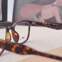 Nueva Montura de Gafas Transparente Multicolor, Fresca, Linda y Delgada para Rostro Grande DM005