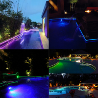 150W DMX Haute Puissance Fibre Optique Piscine Lumière Extérieure LED Fibre Optique Piscine Source Lumineuse Piscine Fibre Optique Éclairage