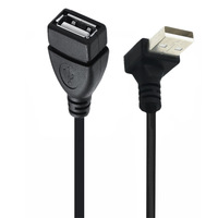 Cable de Extensión USB 2.0 Enrollado Personalizado, USB-A Macho a USB-A Hembra, Ángulo Recto de 90 Grados, Cable de Datos Espiral Retráctil
