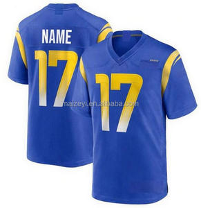 La Mejor Calidad Personalizable # 9 Matthew Stafford # 12 Puka Nacua # 23 Kyren Williams # Camiseta de Fútbol Americano Cosida con el Número 8 de Jared Verse - Product Image 5