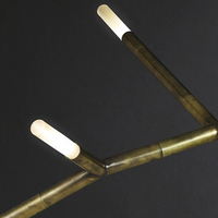 Lustre LED Sculptural de Luxe Industriel Moderne Style Américain, Suspension Créative en Laiton pour Escalier, Villa, Décoration Intérieure