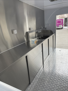 Vente flash : Remorque alimentaire mobile à concession rapide, chariot aux normes européennes avec fenêtre de service et armoire aux États-Unis - Product Image 5