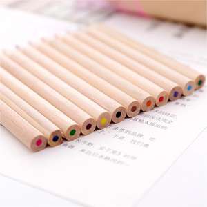 Crayons de couleur 3.5 pouces Mini ensemble de crayons de couleur avec boîte de <span class=keywords><strong>papier</strong></span> personnalisée en bois promotionnel pour les enfants - Product Image 3