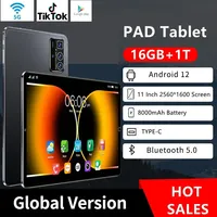 Nouvelle Version Globale 2025 – Tablette PC Android 10 de 11 Pouces, 16 Go de RAM, 1 To de ROM, Double SIM, Processeur 10 Cœurs, WPS, GPS, Réseau 5G