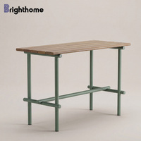 Ensemble de mobilier d'extérieur Brighthome en aluminium, chaise haute pour patio, jardin, restaurant, bar, salle à manger