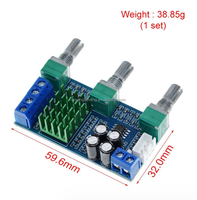 Placa Amplificadora XH-M567 TPA3116D2, Audio 2.0, Doble Canal, 80W de Alta Potencia
