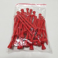 Tees de golf en bois durables en gros d'usine, logo personnalisé, couleurs assorties, 54, 70, 83 mm