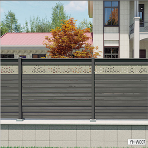 Современный дизайн, ограждение из алюминиевого сплава, 3D модель, горизонтальная панель, уединенный сад, двор, безопасность для дома - Product Image 2