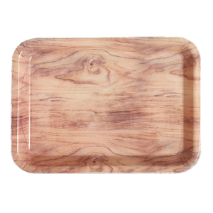 Eco-Friendly <b>Plastic</b> New Design Full Print American Style Rectangle Plate Dish <b>Serving</b> <b>Tray</b> Breakfast Set for Party - Product Image 1