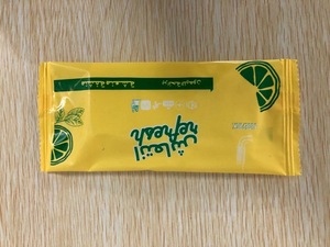 Custom Eco-Friendly Disposable Individually <b>Wrapped</b> 1pcs Scented Wet <b>Towel</b> for Airline Hotel Gym - Product Image 5