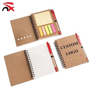 Bloc-notes <span class=keywords><strong>personnalisé</strong></span> avec logo, notes adhésives en papier kraft, bloc-notes en papier kraft avec stylo, mini bloc-notes - Product Image 5