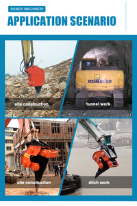 Excavator Attachments Hydraulic Breakers Tip-ripper Breaking Hard Ground Rippa Rock Vibrating Vibro Ripper - Product Image 5