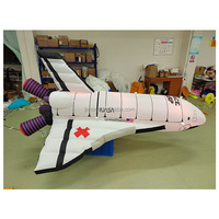 Modèle de fusée gonflable léger personnalisé avion gonflable pour la décoration publicitaire
