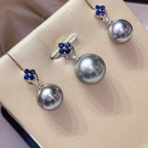 Bordures de bijoux vierges en or 18 carats, polies et brillantes, serties de diamants naturels éclatants et de saphirs profonds - Product Image 5