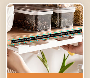 棚が付いている壁に取り付けられたパントリー組織積み重ね可能な気密食品シリアル容器 - Product Image 6