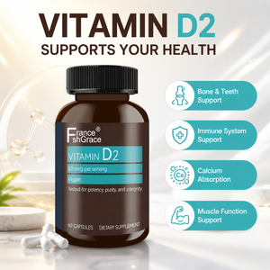 Suplemento de Vitamina D2 de Alta Potencia Shecome, Apoya la Salud Ósea e Inmunológica para Mujeres y Hombres, 60 Cápsulas de Vitamina D2 - Product Image 3