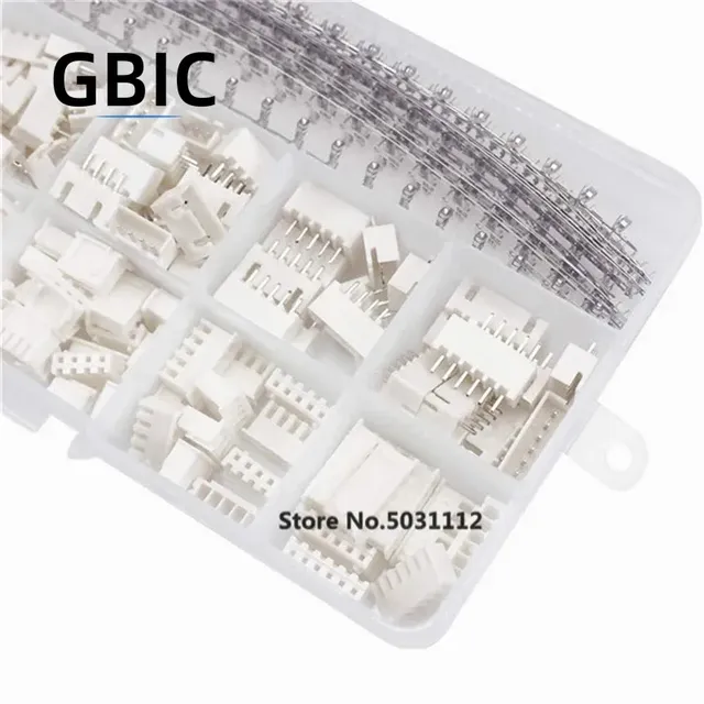 460pcs XH 2.54mm JST Connector Kit 2.54mm Female Male Terminal / Housing 2P/3P/4P/5P/6P Pin Housing Electronic Components