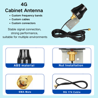 Antenne omnidirectionnelle multi-bandes 4G WiFi LoRa Mushroom 10dBi à gain élevé pour la surveillance de sécurité et les systèmes IoT