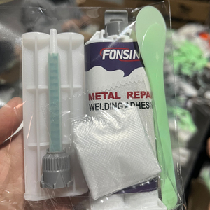 กาวอีพ็อกซี่ FONSIN สองส่วนผสม 1:1 ขนาด 100 กรัม/70 กรัม สีขาวและสีเทา สำหรับซ่อมโลหะ งานประดิษฐ์ และการยึดติด - Product Image 6