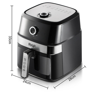 Novedoso Horno Eléctrico Multifuncional sin Aceite con Temporizador Visible, Deshidratador de Alimentos y Freidora de Aire para Asar y Hornear - Product Image 2