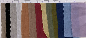 Lightweight Dresses Blouse Stone Washed Pure Colors Crinkle Crepe 55% Ramie 45% Lyocell Blended Fabric for <strong>Shirting</strong> - Product Image 2