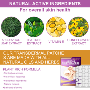 ELAIMEI Custom Logo <strong>Skin</strong> <strong>Tag</strong> <strong>Remover</strong> <strong>Patches</strong> 144pcs OEM Service Natural Herbal Acne &amp; Wart Removal Pain Free Fast Acting Factory - Product Image 5