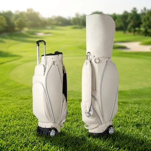 Dericsson New Ladies <b>Golf</b> Bag Women with Wheels&Telescopic Handle 5-Way Divider Waterproof <b>Golf</b> Cart Bag Custom Logo Supported - Product Image 2