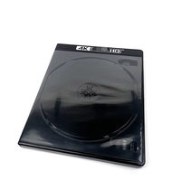 Boîtier de disque 4K UHD noir personnalisé en usine, épaisseur 11 mm, coque Blu-ray DVD pour usage domestique, automobile et bureautique, anti-poussière, durable et léger
