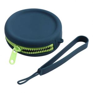 Custom Cute Kawaii Round Silicone Rubber <b>Key</b> Bag Mini Small <b>Purse</b> Pouch for Women Ladies Girls Unique Kid Gift - Product Image 2