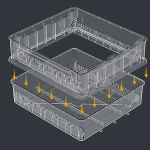 220V/220V + 12V tự động gà trứng lồng ấp cao tỷ lệ nở 64 trứng 360 độ con lăn khay vịt ngỗng chim cút chim bồ câu mới PP - Product Image 5