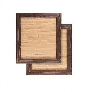 Cadre Photo en bois brun rustique avec couvercle en verre pour bureau debout tenture murale affichage de décor de bureau à domicile - Product Image 1