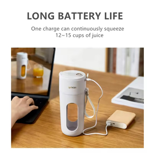 Exprimidor de frutas portátil, licuadora USB, mezclador de frutas, exprimidor recargable para exteriores, Mini mezclador de jugo portátil - Product Image 5