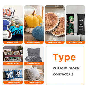 Coussin en <span class=keywords><strong>peluche</strong></span> rectangulaire personnalisé avec logo OEM, portable, à découpe graphique irrégulière, pour la maison, lavable, en forme spéciale - Product Image 2