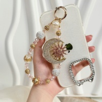 Cuentas de cristal brillantes y encantadoras al por mayor para fundas de teléfonos móviles, correas de bolsos, accesorios de correas, lujosas cadenas DIY para teléfonos móviles