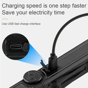 Lámpara de Trabajo LED con Clip Magnético, Cabezal Plegable de 90 Grados, Linterna COB, Recargable por USB Tipo-C, Linterna de Bolsillo para Camping y Reparaciones - Product Image 4