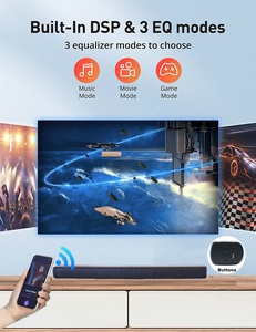 2023 Sản Phẩm Mới Âm Thanh Nhà <span class=keywords><strong>2.0CH</strong></span> 60W Màu Xanh Răng Âm Thanh Thanh Được Xây Dựng Trong Ban Điện Cho Nhà Theatre Hệ Thống TV Soundbar Loa - Product Image 3