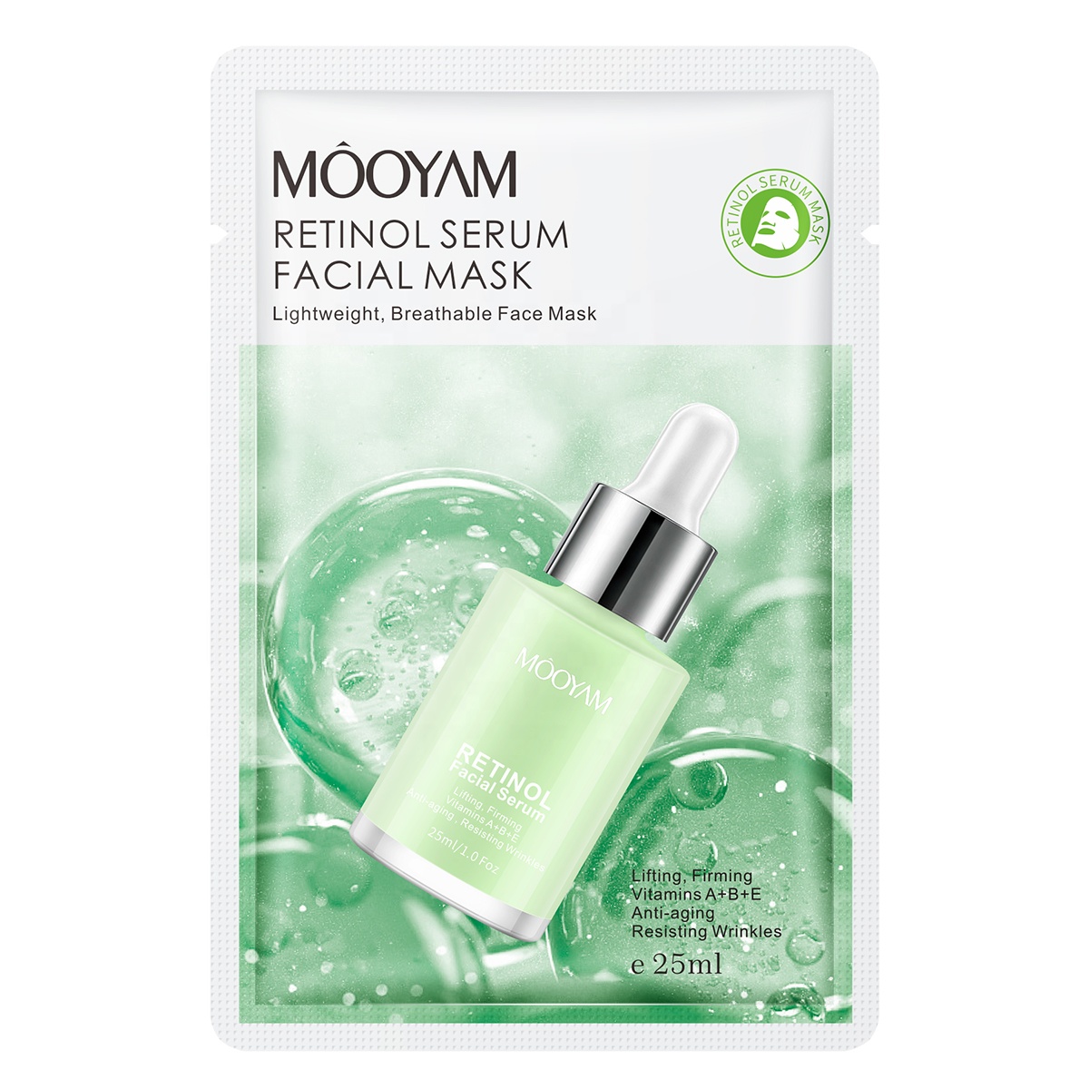 Masque facial au sérum de rétinol