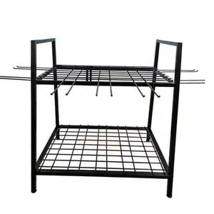 Estante de exhibición portátil de metal y madera para cosméticos, esmalte de uñas y pequeños accesorios para tiendas minoristas y uso en tiendas - Product Image 2