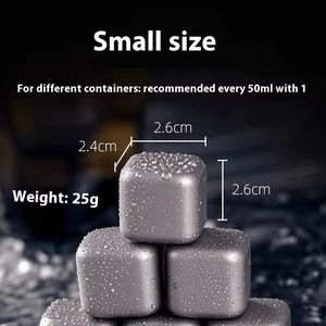 Pierres à <span class=keywords><strong>whisky</strong></span> et bière réutilisables <span class=keywords><strong>en</strong></span> titane de qualité alimentaire, personnalisables, refroidisseurs de boissons réutilisables, glaçons métalliques <span class=keywords><strong>pour</strong></span> <span class=keywords><strong>whisky</strong></span> - Product Image 2