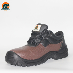 Chaussures de sécurité industrielles Rocky <span class=keywords><strong>Buffalo</strong></span> en cuir résistant à l'usure, à lacets, bottes tactiques, semelle extérieure en PU injecté - Product Image 4