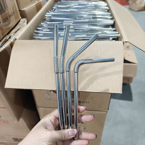 DF01 Customized 304Stainless <b>Straw</b> Tube Colored Contact Safety <b>Drinking</b> - Product Image 2