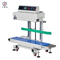 Scelleuse verticale semi-automatique électrique 280MBP TEPPS pour sacs à bande, films et feuilles d'emballage de boissons, sachets stand-up haut de gamme intelligents