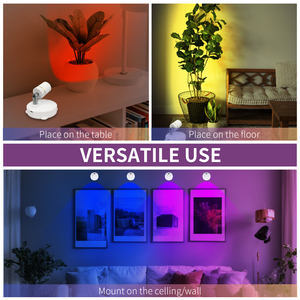 Hiện đại trong nhà Đèn tường pin Powered LED không dây sconce hiện đại <span class=keywords><strong>RGBW</strong></span> Spotlight cho hình ảnh nhà máy chiếu sáng - Product Image 6