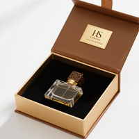 Boîtes personnalisées en verre argenté de 10 ml pour parfums de mariage, contenants de parfum avec aimant en papier, flacons pour parfumerie
