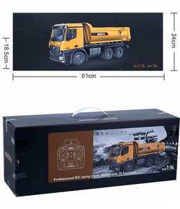 <span class=keywords><strong>Huina</strong></span> <span class=keywords><strong>1582</strong></span> 1/14 10ch aleación Metal Hobby Control remoto ingeniería volquete coches volquete camiones RC juguetes de construcción - Product Image 6